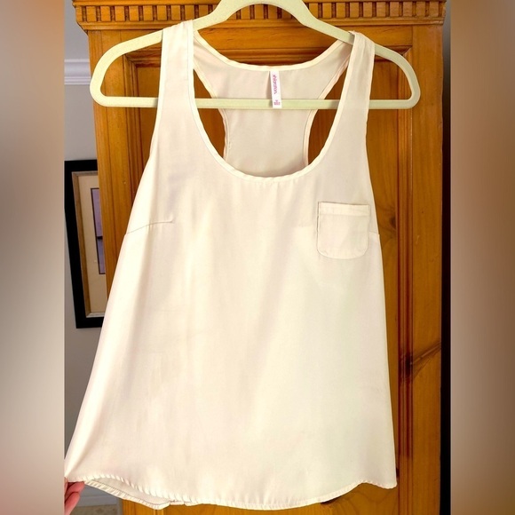 Target Xhilaration Ivory racerback top - M - Picture 1 of 7